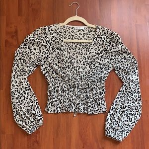 Zara Leopard Print Top